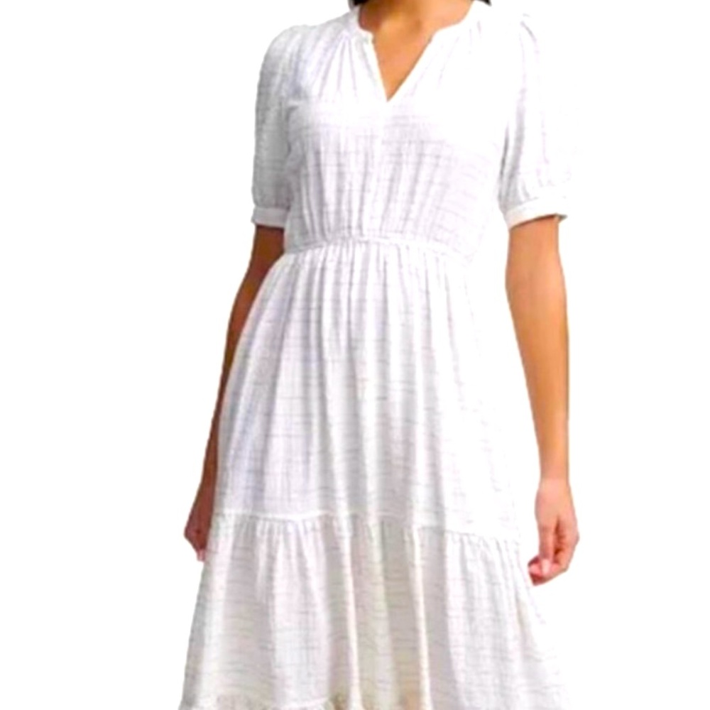 Chic White Midi Dress for Women